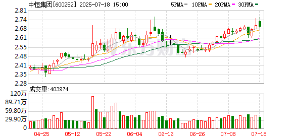 多多策略 中恒集团：累计回购约9959万股