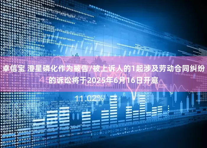 卓信宝 澄星磷化作为被告/被上诉人的1起涉及劳动合同纠纷的诉讼将于2025年6月16日开庭